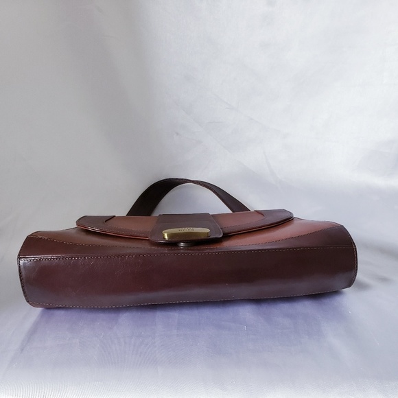Stuart weitzman vintage brown leather handbag bag - Picture 6 of 7